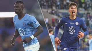 Bonke Innocent of Malmo and Kai Havertz of Chelsea