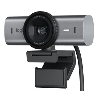 Product render of the Logitech MX Brio webcam.