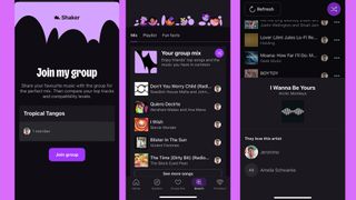 The new Deezer app's Shaker feature