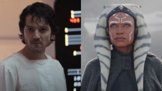 Diego Luna in Andor side by side with Rosario Dawson in Ahsoka