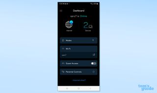 Linksys Velop Pro 7 app screen shot