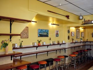 Interior of Tollington’s, bar area