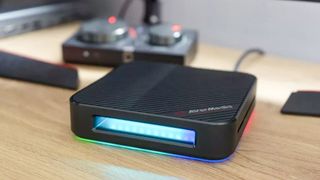 AVerMedia Live Gamer Bolt capture card on desk.