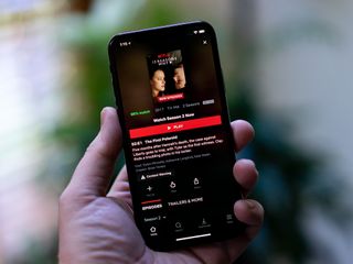 Netflix on iPhone X