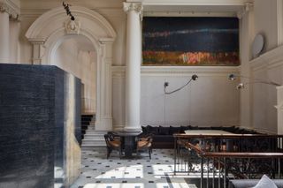 Interior of restaurant Pollini at Ladbroke Hall