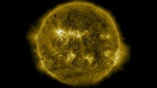 Venus transit across the sun