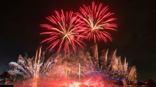 Luminous:The Symphony Of Us fireworks exploding at Epcot