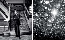 Jean-Luc Martinez, president of the Musée du Louvre ; light filters through Jean Nouvel’s Dome 