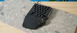 Photograph of the Lemokey X0 gaming keypad