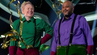 Clay Aiken and Ruben Studdard on The Masked Singer on Fox