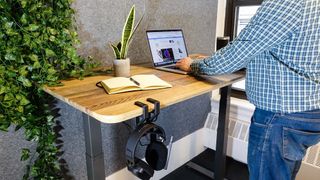 Vari Electric standing desk in office