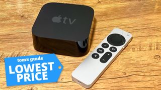 Apple TV streaming device with a Tom&#039;s Guide deal tag