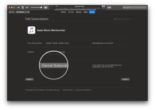Mojave iTunes, Account Subs, Apple Music, Cancel Apple Music
