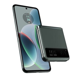 Render of the Motorola Razr (2023) in Sage Green