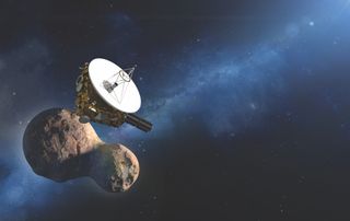 NASA&#039;s New Horizons spacecraft flew by the Kuiper Belt object Ultima Thule on Jan. 1, 2019 as shown in this artist&#039;s illustration. It&#039;s the furthest planetary flyby in history.