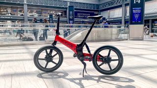 GoCycle G4i+ parked at Moynihan Train Hall