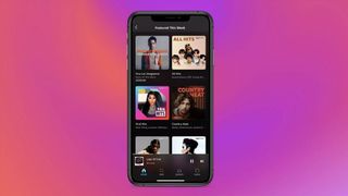 The Amazon Music Unlimited app