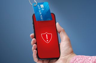 banking trojan on phone illustration