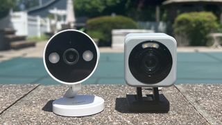 Tapo C120 sits next to Wyze Cam V4