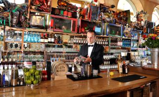 The bar at Roth Bar, Basel, Switzerland.