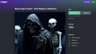 Imgur hosting Bing Image Creator