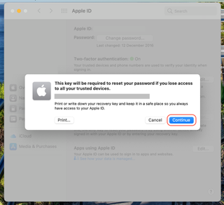 How to set up an Apple ID recovery key on a Mac