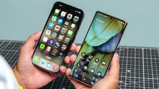 Apple iPhone 14 Pro Max versus Google Pixel 8 Pro comparison.