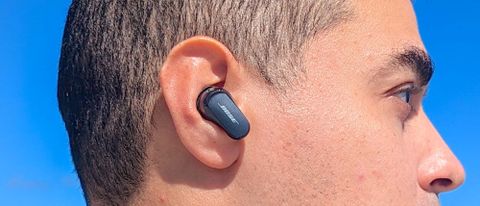 Bose QuietComfort Earbuds 2 in black worn by reviewer