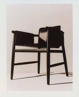 Black armchair