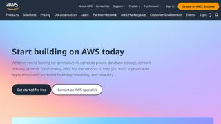 Amazon Web Services website screenshot.