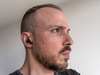 Tribit Flybuds C1 Wearing