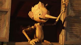 The titular puppet boy in Guillermo Del Toro’s Pinocchio