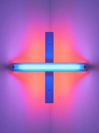 Brian Eno and Dan Flavin at Paul Stolper