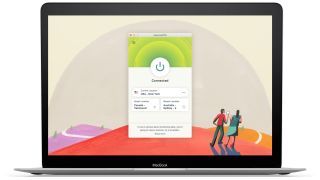 ExpressVPN on a laptop screen