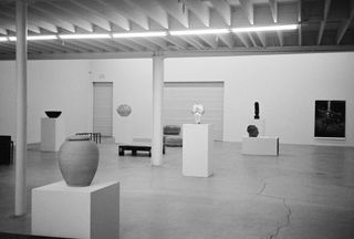 Objects on display in gallery space