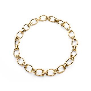 gold link bracelet