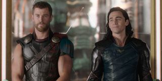 Chris Hemsworth and Tom Hiddleston in Thor: Ragnarok