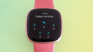 Fitbit Versa 4 on wrist