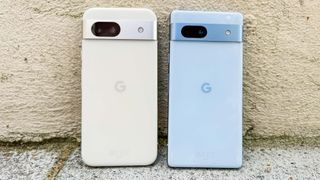 The Pixel 8a and Pixel 7a side by side