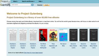 Project Gutenberg website