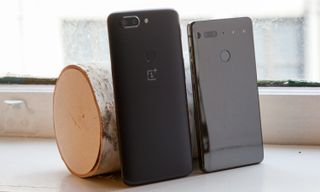 OnePlus 5T (left) and Essential Phone (right)