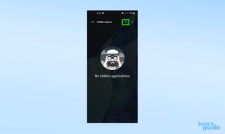 How to hide apps on Android - OnePlus tap the plus icon