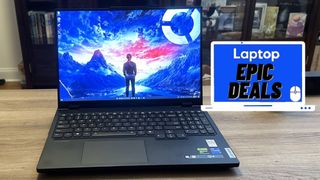 Lenovo Legion Pro 7i gaming laptop on a wooden table