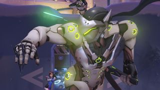 Overwatch 2 Genji running infront of D.Va