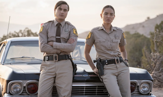 Kiowa Gordon as Detective Jim Chee and Jessica Matten as Sergeant Bernadette Manuelito