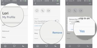 Tap your profile, then tap Remove next to the name you want to remove, then tap Yes to confirm