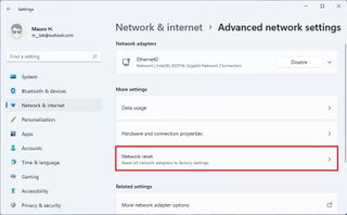 Windows 11 Network Reset