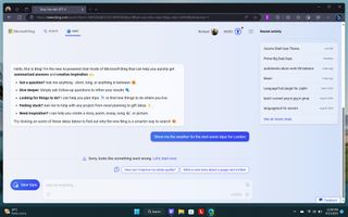 Bing Chat connection error