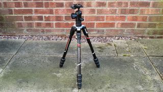 Manfrotto Befree Advanced Carbon Fiber Travel Tripod at minimum height