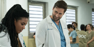 New Amsterdam Dr. Helen Sharpe Freema Agyeman Dr. Max Goodwin Ryan Eggold NBC